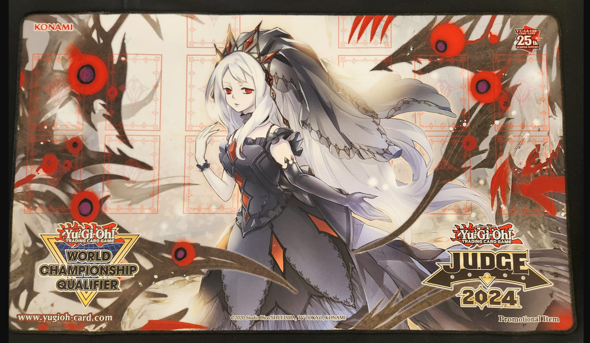 遊戯王 導きの聖女クエム プレイマット コナミ Konami ジャッジ fA7q 遊戯王 公式 JUDGE 2024 導きの聖女クエム プレイマット 北米版