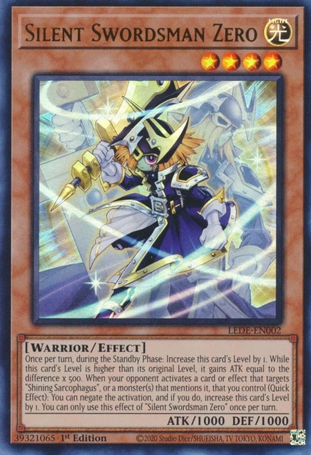 遊戯王 英語版 サイレント・ソードマン・ゼロ ウルトラ LEDE EU版 予約