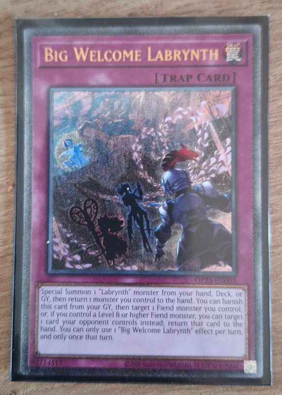遊戯王 英語版 ビッグウェルカム・ラビュリンス レリーフ OP23 EU版 予約 遊戯王 英語版 ビッグウェルカム・ラビュリンス レリーフ OP23 EU版 予約