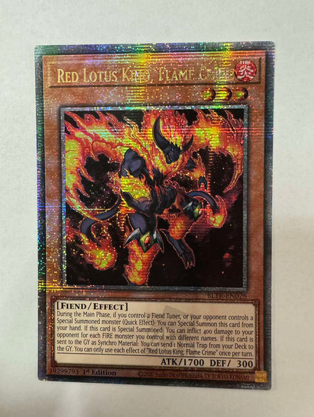 遊戯王 英語版 紅蓮王 フレイム・クライム 25THレア BLTR EU版 予約 