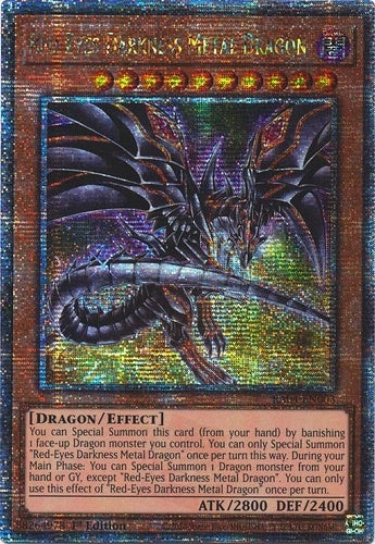 遊戯王 英語版 レッドアイズ・ダークネスメタルドラゴン 絵違い 25thレア RA04 北米版 予約