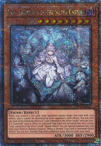 遊戯王 英語版 迷宮城の白銀姫 絵違い 25thレア RA04 北米版 予約
