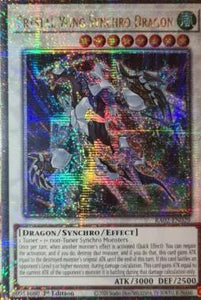 遊戯王 英語版 クリスタルウィング・シンクロ・ドラゴン 25thレア RA02 北米版 予約