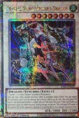 遊戯王 英語版 クリスタルウィング・シンクロ・ドラゴン 25thレア RA02 北米版 予約