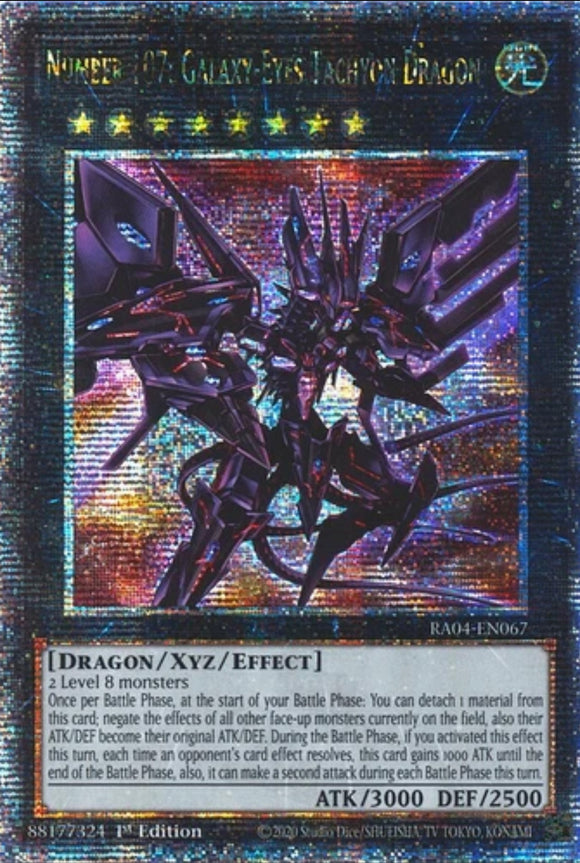 遊戯王 英語版 Ｎｏ．１０７ 銀河眼の時空竜 25thレア RA04 北米版 予約