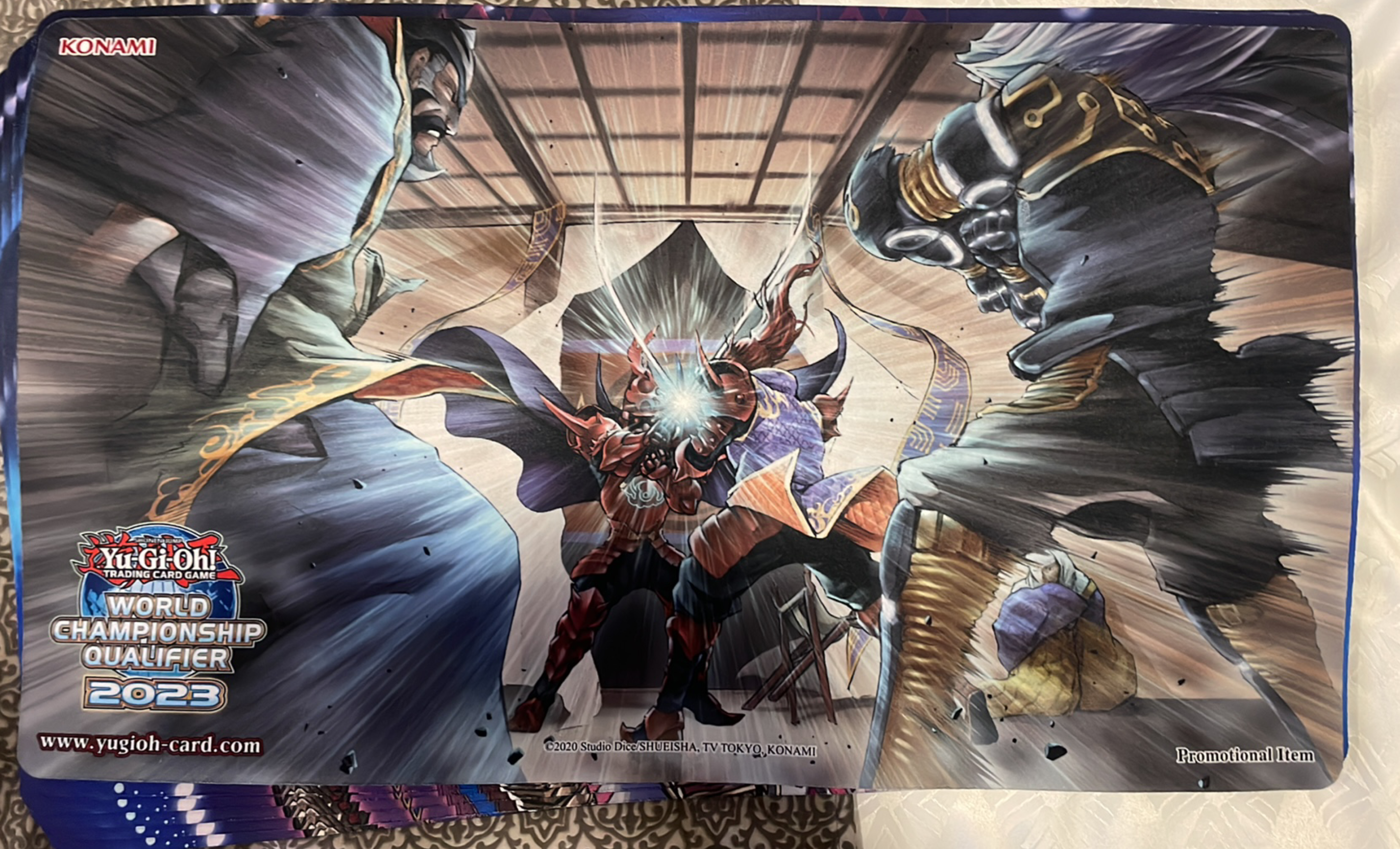 遊戯王 公式 WCQ 2023 拮抗勝負 プレイマット 上位賞 北米版 – トレカ