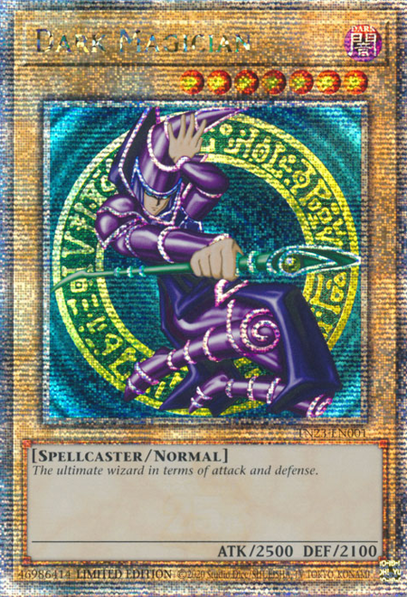 トレーディングカード遊戯王 英語 ブラックマジシャン 旧イラスト 25TH 美品 北米版