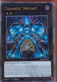 遊戯王 英語版 ギガンティック・スプライト 25THレア BLTR EU版 予約