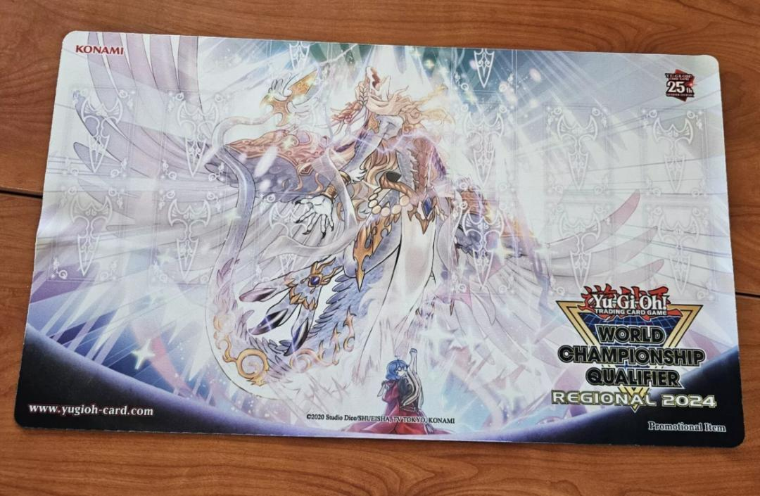 希少 新品未開封 粛声なる竜神サフィラ OTSチャンピオン プレイマット 遊戯王 遊戯王 公式 WCQ 2024 粛声なる竜神サフィラ プレイマット 北米