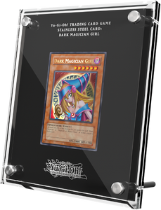 EU版 遊戯王 ブラックマジシャンガール ステンレス シリアルナンバー入り 英語 遊戯王 公式 ブラックマジシャンガール ステンレス 北米版 予約