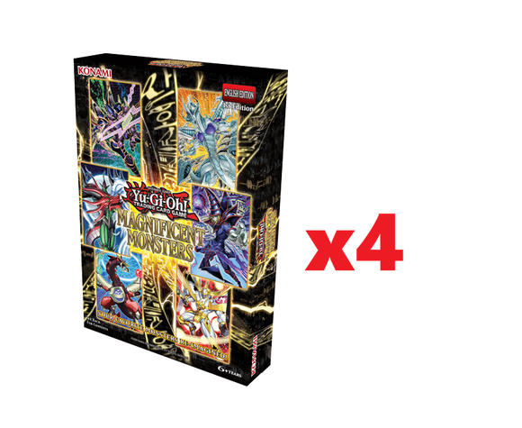 遊戯王 英語 EU版 4個セット マグニフィセント・モンスターズ