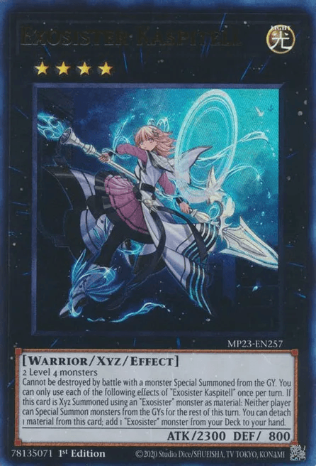 遊戯王 英語版 エクソシスター・カスピテル ウルトラ MP23 北米版