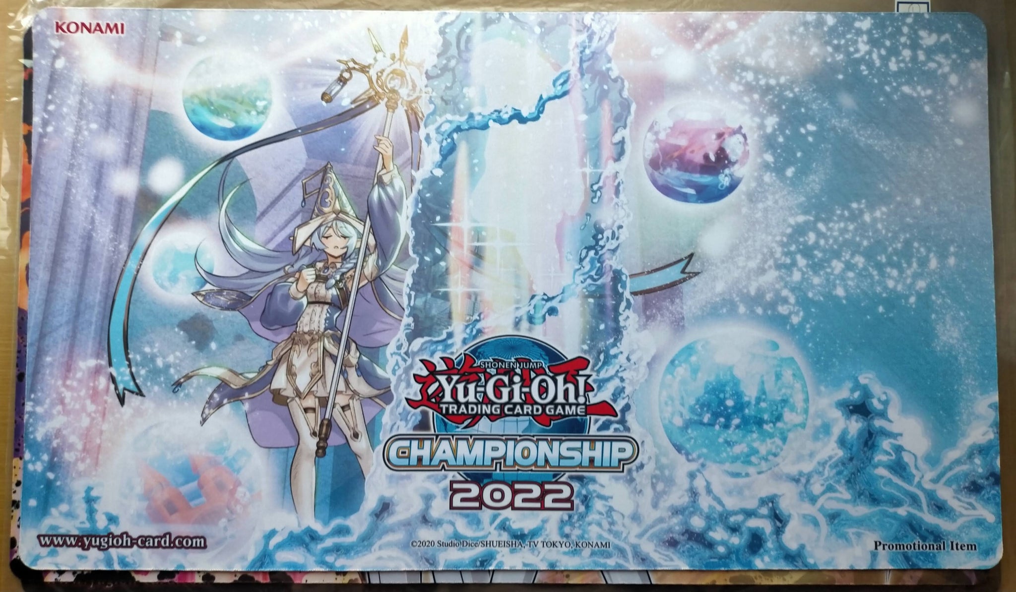 遊戯王 公式 CHAMPIONSHIP 2022 アラメシアの儀 プレイマット 傷あり