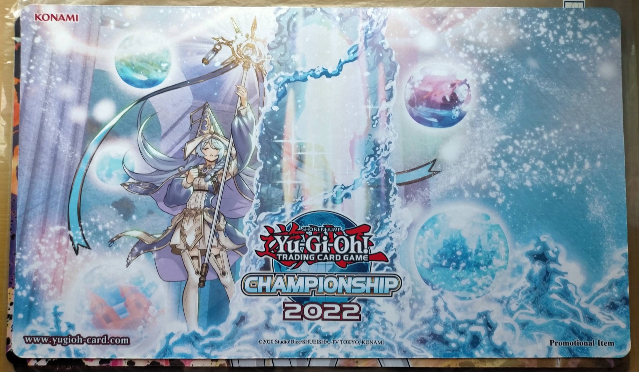 遊戯王 公式 CHAMPIONSHIP 2022 アラメシアの儀 プレイマット 傷