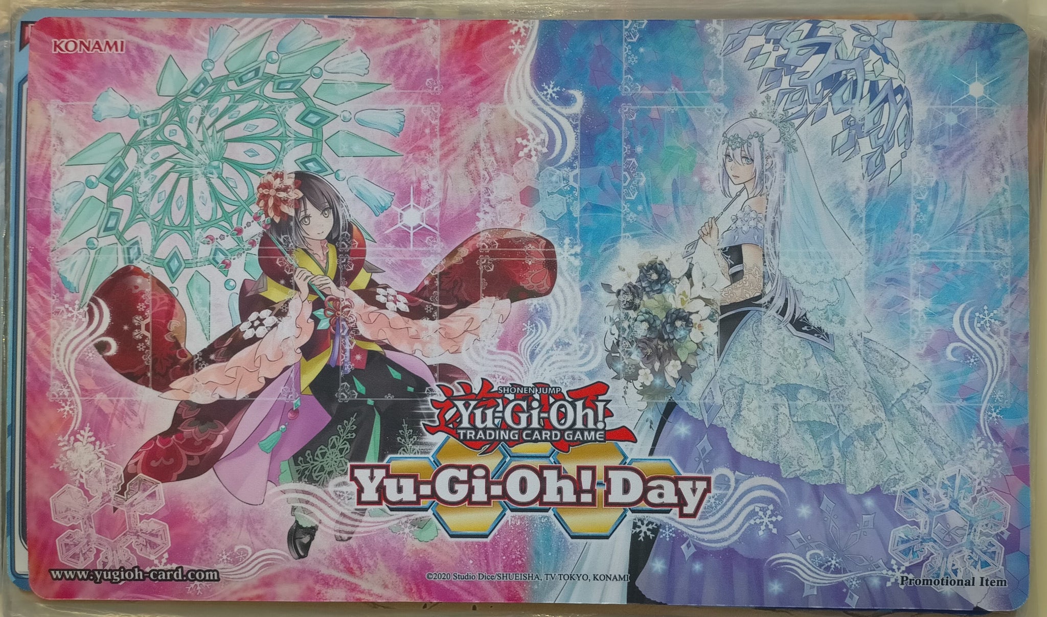 遊戯王 六花聖ティアドロップ 公式プレイマット- 遊戯王 六花聖ティアドロップ 公式プレイマット-