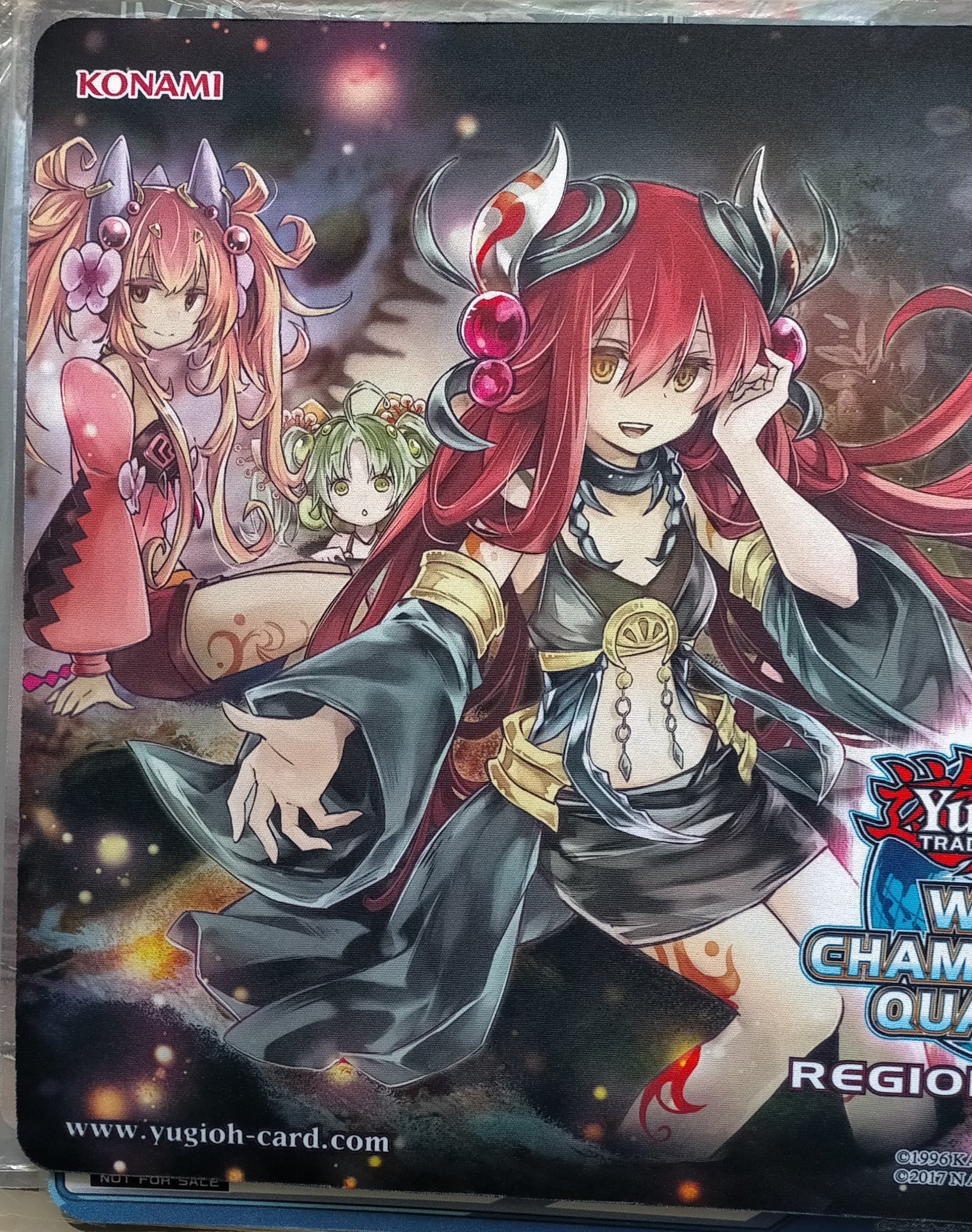 遊戯王 海外プレイマット WCQ REGIONAL 2020アロメルスの蟲惑魔 - 遊戯王