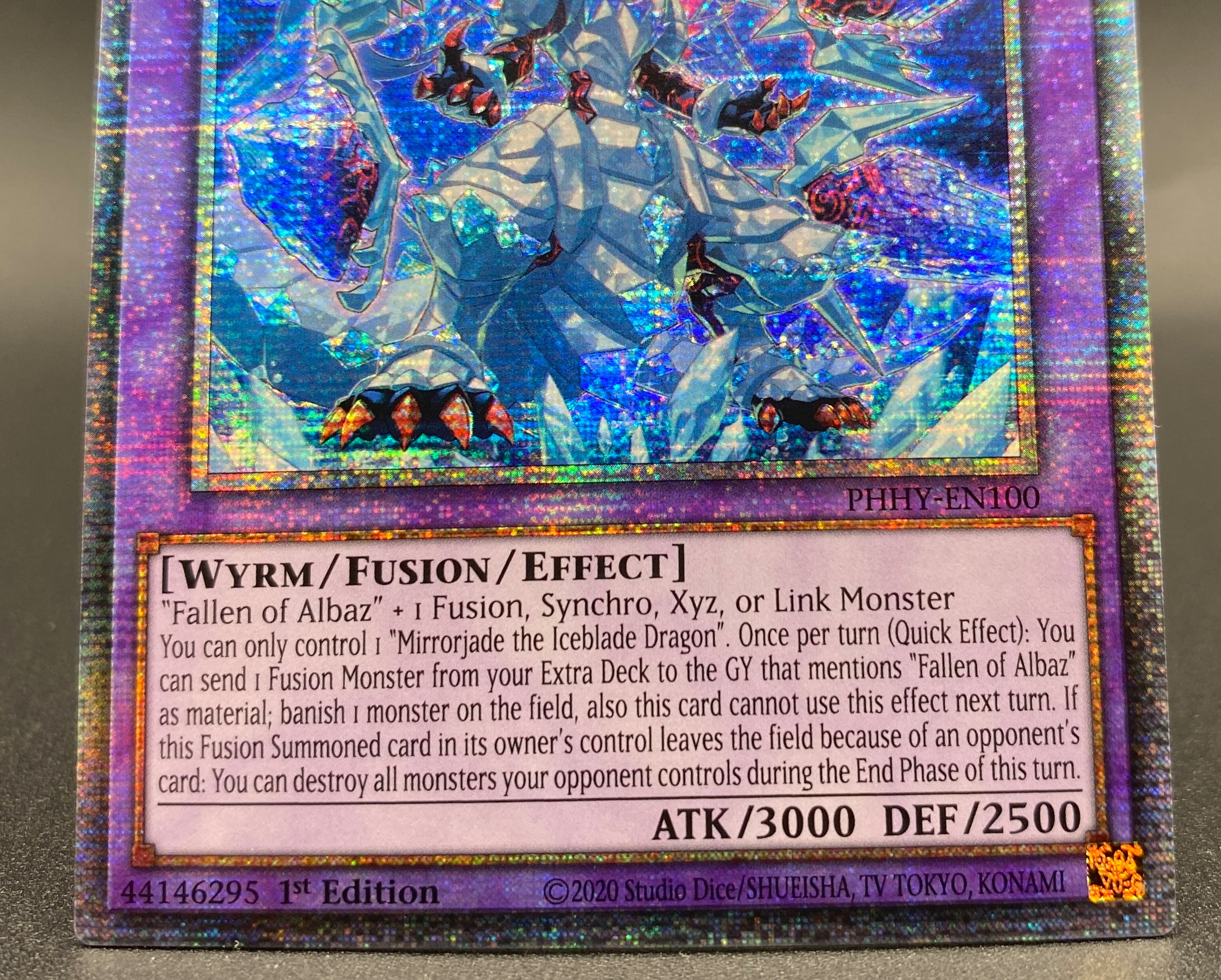 偉大な 遊戯王EU版氷剣竜ミラジェイド イタリア語 スターライト 1st 1