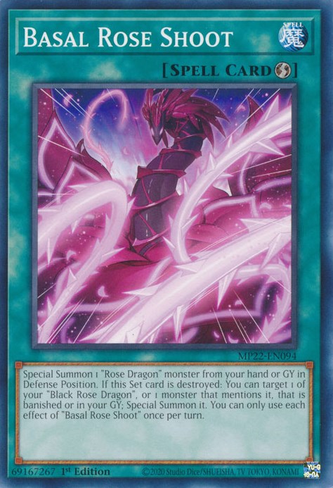 遊戯王 英語版 薫り貴き薔薇の芽吹き ウルトラレア MP22 EU版