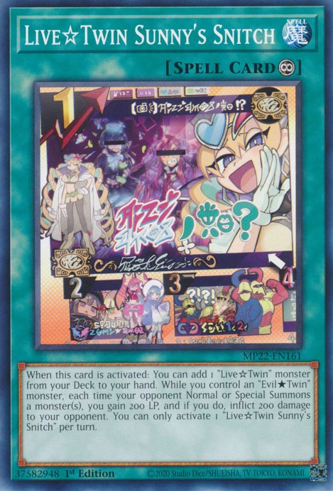 遊戯王 英語版 Ｌｉｖｅ☆Ｔｗｉｎ トラブルサン ノーマル MP22 EU版